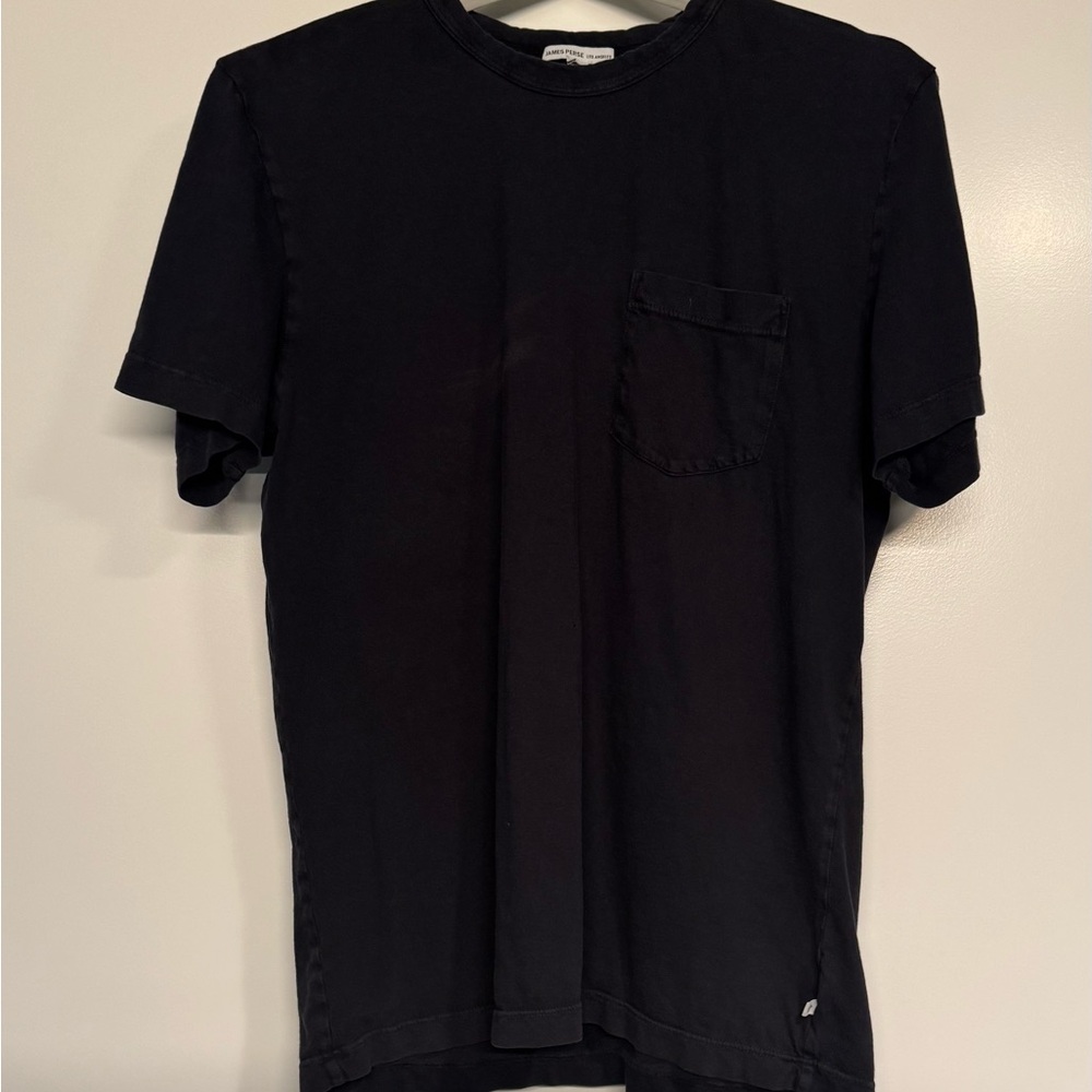 James Perse Black Men's Pocket T-Shirt
